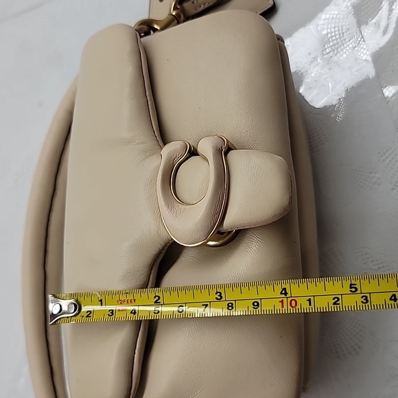 Coach Pillow Tabby Shoulder Crossbody Bag In Soft Cream - Picture 11 of 13